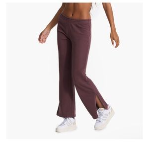 Vuori Sedona wide leg sweatpant - chestnut